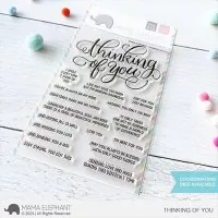 Thinking of You - Clear Stamps - Mama Elephant