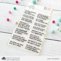 Love Yourself - Clear Stamps - Mama Elephant