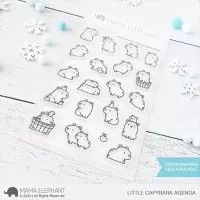 Little Capybara Agenda - Clear Stamps - Mama Elephant