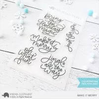 Make It Merry Clear Stamps Mama Elephant