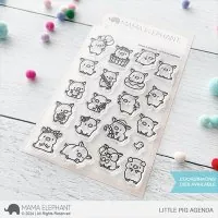 Little Pig Agenda Clear Stamps Mama Elephant