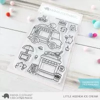 Little Agenda Ice Cream Clear Stamps Mama Elephant