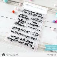 Way To Go - Clear Stamps - Mama Elephant