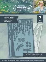 Dancing Dragonfly - Weeping Willow - Stencil + Die - Crafters Companion