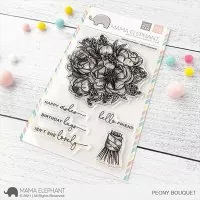 Peony Bouquet - Clear Stamps - Mama Elephant
