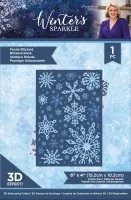 Winter's Sparkle Frosty Blizzard Embossing Folder crafters companion