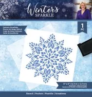 Winter's Sparkle - Delicate Snowflake - Stencil - Crafters Companion