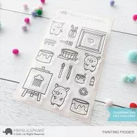 Painting Piggies - Clear Stamps - Mama Elephant
