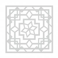 Art Deco Lotus - Stencil - Hero Arts