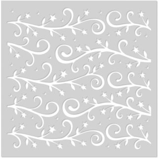 Star Branches - Stencil - Hero Arts