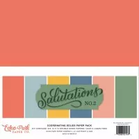 Salutations No.2 - Coordinating Solids Pack - 12"x12" - Echo Park
