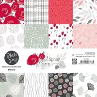 ModaScrap - Spring Poppies - Paper Pack - 6"x6"