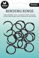 Book Binding Click Rings Nr.01 - Black - 25 mm - Studio Light