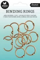 Book Binding Click Rings Nr.02 - Gold - 25 mm - Studio Light
