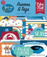 Sea Life - Frames & Tags - Die Cut Embellishment - Echo Park Paper Co