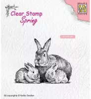 Rabbit Family - Clear Stamp - Nellie's Choice