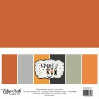 Spooky - Coordinating Solids Pack - 12"x12" - Echo Park