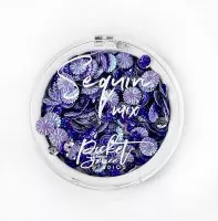 Purple Bottlecap Flowers Sequin Mix - Picket Fence Studios