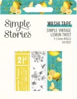 Simple Vintage Lemon Twist - Washi Tape - Simple Stories