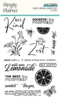 Simple Vintage Lemon Twist - Clear Stamps  - Simple Stories
