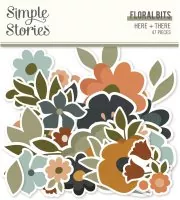 Here & There - Floral Bits - Die Cut Embellishment - Simple Stories