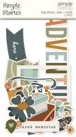 Here & There - Simple Pages Pieces - Die Cut Embellishment - Simple Stories