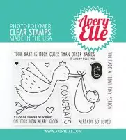 Brand New Baby - Clear Stamps - Avery Elle