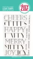 Block Layered Sentiments - Clear Stamps - Avery Elle