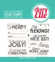 Santa Tags - Clear Stamps - Avery Elle