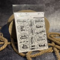 Stempel: Wimpelliebe -1 / Kleine Göhr.e Design Nr. 41-1 - Clear Stamps - FarbTon Papier