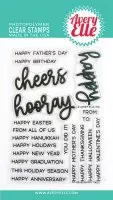 Happy Tags - Clear Stamps - Avery Elle