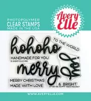 Happy Tags Holiday - Clear Stamps - Avery Elle