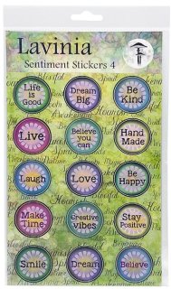 Lavinia Life Word Collection Sentiments Journaling Stickers Set 4