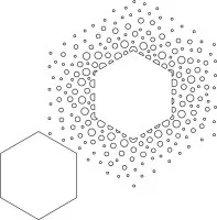 WOW Confetti Hexagon stencil by Verity Biddlecombe