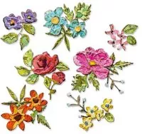 Brushstroke Flowers Mini - Thinlits Dies - Tim Holtz - Sizzix