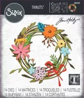 Vault Funky Floral Wreath - Thinlits Dies - Tim Holtz - Sizzix