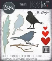Vault Lovebirds - Thinlits Dies - Tim Holtz - Sizzix