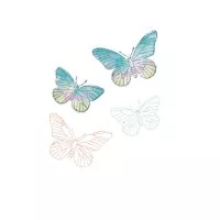 Painted Pencil Butterflies Sizzix & 49 and Market Framelits Dies & Stamps