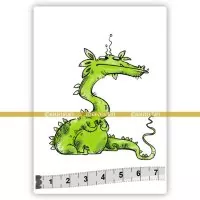 Dragon - Rubber Stamp - Katzelkraft