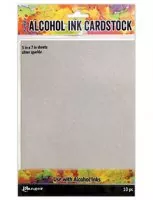 Alcohol Ink Cardstock - Silver Sparkle 5" x 7" - Tim Holtz
