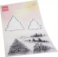 Tiny's Snow Village - Clear Stamps + Dies - Marianne Design