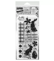 Spring Shadows - Tim Holtz Mixed Media Stamps & Stencil Set - Stampers Anonymous