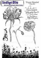 Poppy Meadow - Rubber Stamp - IndigoBlu