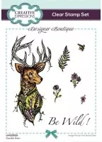 Designer Boutique - Doodle Deer - Clear Stamps - Creative Expressions
