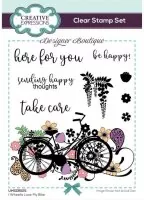 Designer Boutique - I Wheelie Love My Bike - Clear Stamps - Creative Expressions