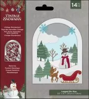 Vintage Snowman - Vintage Wonderland - Dies - Crafters Companion