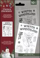 Vintage Snowman - Winter Wonderland - Clear Stamps - Crafters Companion