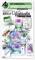 WC Ornate Window Set - Watercolor Clear Stamps and Die - Art Impressions