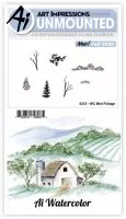 WC Mini Foliage Set - Watercolor Stempel - Art Impressions