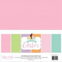 Echo Park - Welcome Easter - Coordinating Solids Pack - 12"x12"